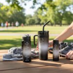 Set De 3 Botellas Deportiva Motivacional Medidor Gimnasio - Imagen 9