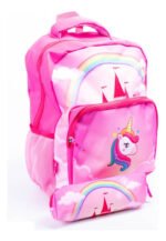 Mochila Escolar Colegio Nena Con Cartuchera Unicornio - Imagen 3