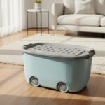 Caja Organizadora De Plastico Con Ruedas Y Manija 45l - Imagen 3