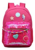 Mochila Nena Colegio Escolar Porta Notebook Lentejuelas