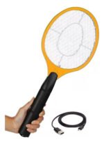 Raqueta Paleta Dym Mata Moscas Mosquitos Usb 220v Con Luz - Imagen 16