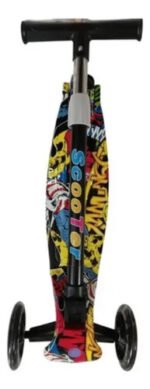 Monopatín Plegable Ruedas 3 Con Luz Infantil Niños Freno - Imagen 12