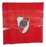 Cortina De Baño River Plate Color Rojo Y Blanco Club - Imagen 7