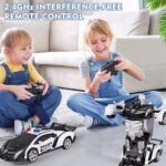 Juguete Radio Control Remoto Auto Transformers Master Sale Color Policía Negro - Imagen 2