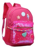 Mochila Nena Colegio Escolar Porta Notebook Lentejuelas - Imagen 2