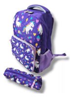 Mochila Escolar Colegio Nena Con Cartuchera Unicornio - Imagen 12
