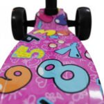 Monopatín Plegable Ruedas 3 Con Luz Infantil Niños Freno - Imagen 7