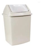 Cesto Tacho De Residuos 18 Litros Basura Tapa Vaiven Blanco