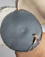 Manteles Individuales De Mesa Colores Rusticos 38cm Deco X6 Color Gris Liso - Imagen 6