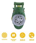 Juguete Burbujero Pistola Automatico Tiburon Dinosaurio - Imagen 3