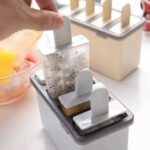 Molde Para 4 Helados Paleta Reutilizable,libre Bpa En Color Gris - Imagen 6