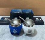 Mate Con Bombilla Afa Argentina Campeon 3 Estrellas Blanco Afa - Imagen 3