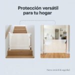 Puerta Barrera De Seguridad Retráctil Escaleras Mega Baby Blanco - Imagen 7