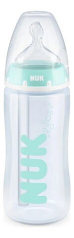 Nuk First Choice Anti-colic Professional Mamadera Bebe Control Temperatura 0-6 Meses 300ml Verde