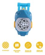 Juguete Burbujero Pistola Automatico Tiburon Dinosaurio - Imagen 8