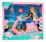 Juguete Muñeca Articulada 30cm Tiny Su Moto Con Casco Color Tiny Y Su Moto Multicolor - Imagen 10