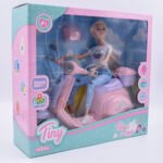 Juguete Muñeca Articulada 30cm Tiny Su Moto Con Casco Color Tiny Y Su Moto Multicolor - Imagen 2