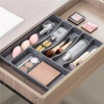 Cubiertero Organizador Cubiertos Antideslizante Cajon Gris Color Gris Oscuro - Imagen 6