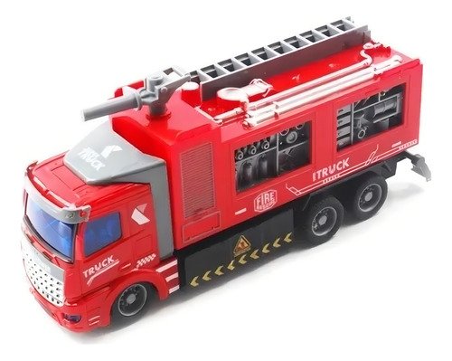 Juguete Camion Control Remoto Bombero Policia Construccion Color Bombero Primeros Auxilios