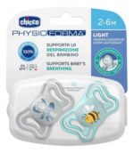 Chupete Chicco Physio Forma Silicona 2-6m Celeste 2-6
