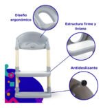 Escalera De Baño Infantil Mega Baby Clauds Antideslizante - Imagen 4