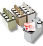 Molde Para 4 Helados Paleta Reutilizable,libre Bpa En Color Gris - Imagen 2