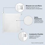 Puerta Barrera De Seguridad Retráctil Escaleras Mega Baby Blanco - Imagen 6