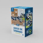 Juego De Sábanas Infantil 3 Piezas Twin Size 90x190x30cm Azul Ball - Imagen 2