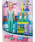Juguete Muñeca Kiara Pediatra Dos Bebes Accesorios Babymovil - Imagen 3