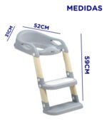 Escalera De Baño Infantil Mega Baby Clauds Antideslizante - Imagen 2