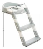 Escalera Reductor Adaptador De Inodoro Love 568 Para Niños Color Gris Lisa Liso - Imagen 3