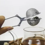 Filtro Infusor Colador De Te Hebra Tipo Pinza Acero Inoxidab Plateado - Imagen 2