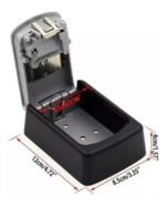 Mini Caja Fuerte P Llaves Alquileres Exterior Interior Metal Color Plateado - Imagen 3