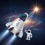 Set Cohete Espacial Nave Lunar Con Astronauta - Imagen 6