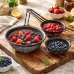 Set X3 Coladores Tamizador De Cocina Malla Acero 8,5 10 12cm Negro - Imagen 3