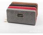 Billetera Fichero Grande Cierre Mujer Dama Jean Cartier Color Negro Geométrico - Imagen 4