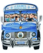 Toallon Playero Microfibra Argentina Messi Scaloneta 150x175 Scaloneta