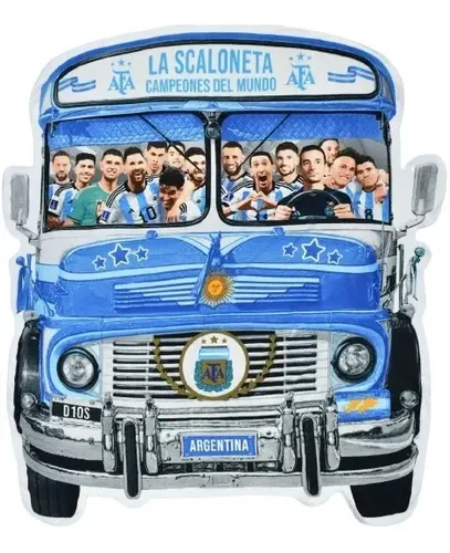 Toallon Playero Microfibra Argentina Messi Scaloneta 150x175 Scaloneta