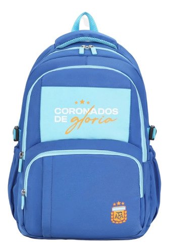 Mochila Urbana Escolar Afa Argentina Grande Reforzada Coronados De Gloria
