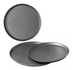 Pizzera Molde Antiadherente 31cm X 3 Babymovil Negro