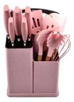 Juego De Utensilios De Silicona Mango Madera X 19 Piezas - Imagen 33