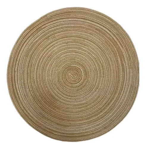 Manteles Individuales De Mesa Colores Rusticos 38cm Deco X6 Color Beige Liso