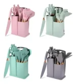 Juego De Utensilios De Silicona Mango Madera X 19 Piezas - Imagen 25