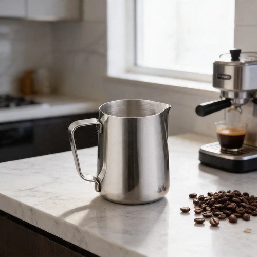 Jarra Latte Lechero Barista Pitcher Acero Inoxidable 300 Ml Plateado