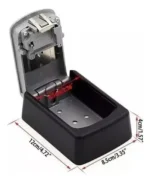 Mini Caja Fuerte P Llaves Alquileres Exterior Interior Metal - Imagen 3