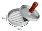 Molde Para Hamburguesas De Aluminio De Fundicion 11, 5 Cm Color Plateado Acero Inoxidable - Imagen 2