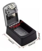 Mini Caja Fuerte P Llaves Alquileres Exterior Interior Metal - Imagen 7