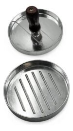 Molde Para Hamburguesas De Aluminio De Fundicion 11, 5 Cm Color Plateado Acero Inoxidable - Imagen 3