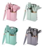 Juego De Utensilios De Silicona Mango Madera X 19 Piezas - Imagen 3