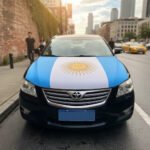 Funda Para Auto Cubre Capot Argentina Boca River Elastica - Imagen 3